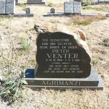 VENTER Pieter 1950-1991