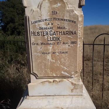 LUDIK Hester Catharina nee WESSELS 1880-1958