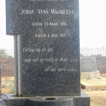 ERASMUS Johan Anna Magrietha 1935-1953