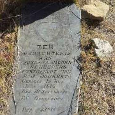 Free State, BETHLEHEM district, Paul Roux, Kraalpunt 1759, farm cemetery