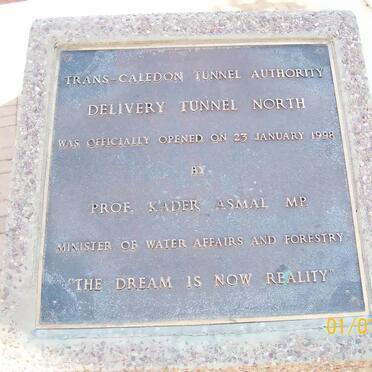 04. Tunnel opened by Prof Kader Asmal