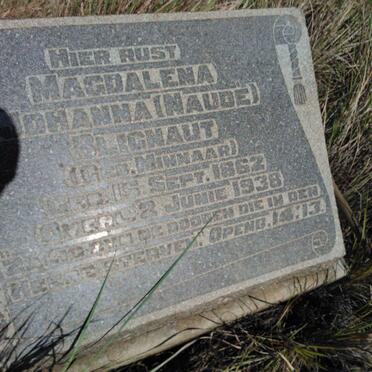 BLIGNAUT Magdalena Johanna previously NAUDE nee MINNAAR 1862-1938