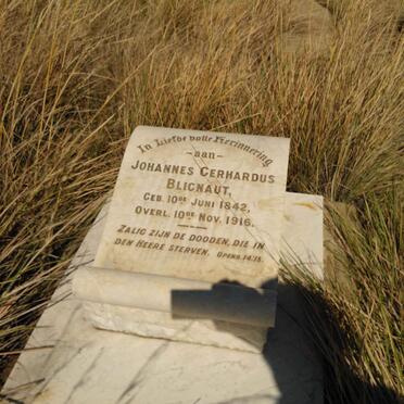 BLIGNAUT Johannes Gerhardus 1842-1916