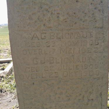 BLIGNAUT A.G. 1906-1922 :: BLIGNAUT G.J. 1908-1908