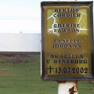 CORDIER Bertus -2002 :: LAWSON Cherise -2002 :: JORDAAN Sanelle -2002 :: V. RENSBURG Arabella -2002