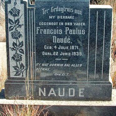 NAUDE Francois Paulus 1871-1939