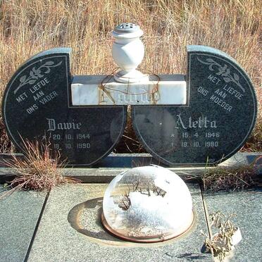 NAUDE Dawie 1944-1990 &amp; Aletta 1946-1990