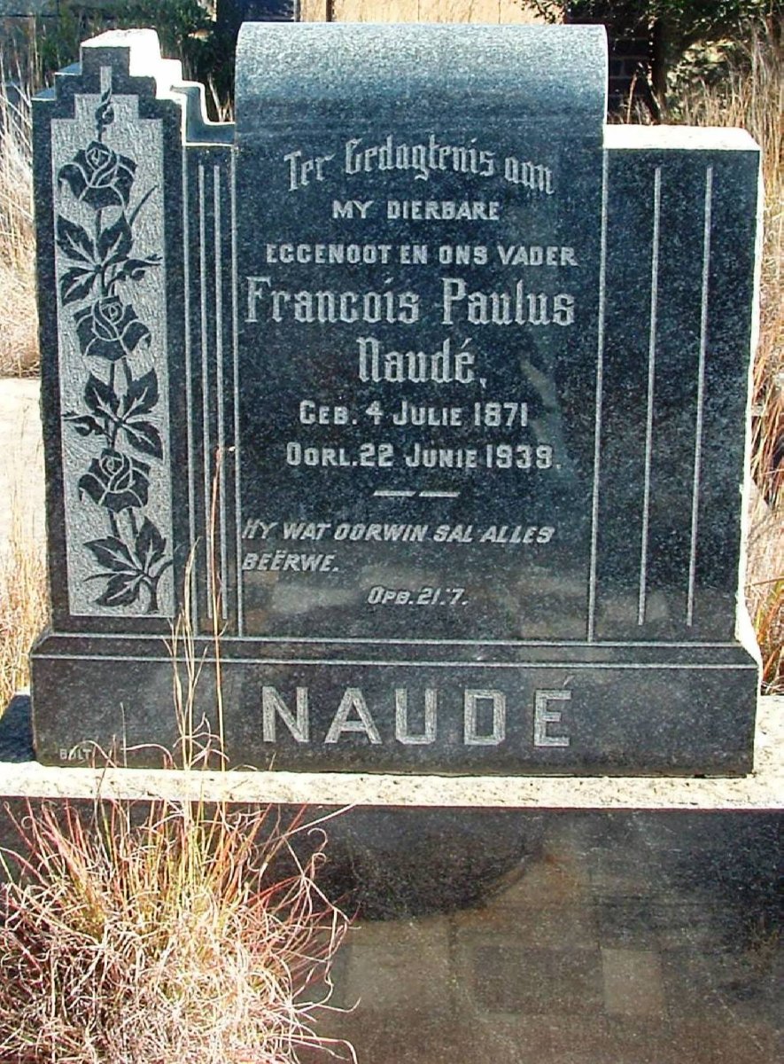 NAUDE Francois Paulus 1871-1939