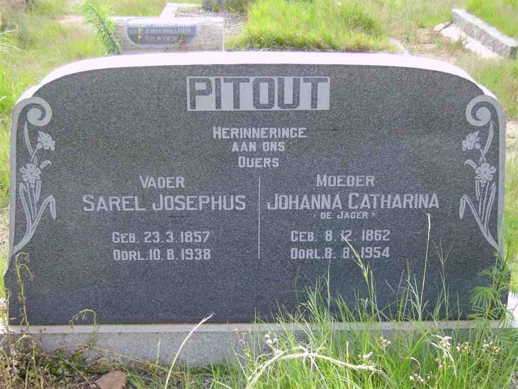 PITOUT Sarel Josephus 1857-1938 &amp; Johanna Catharina DE JAGER 1862-1954