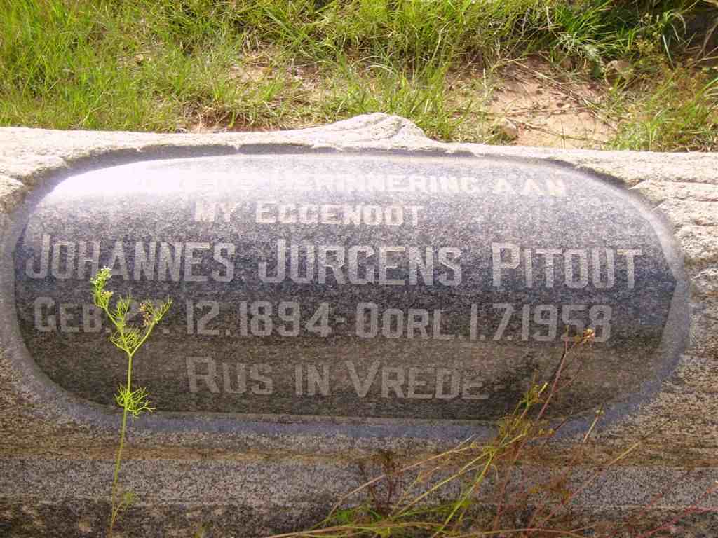 PITOUT Johannes Jurgens 1894-1958