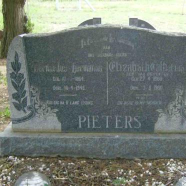 PIETERS Bernardus Hermanus 1864-1945 &amp; Elizabeth Catharina VAN DEVENTER 1880-1960