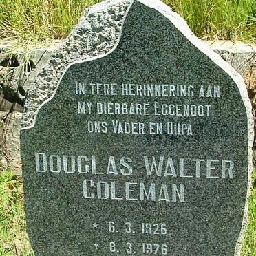 COLEMAN Douglas Walter 1926-1976