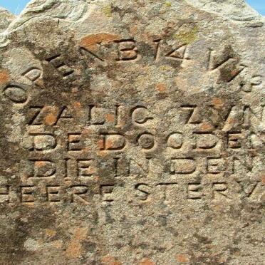 2. Agterkant van grafsteen