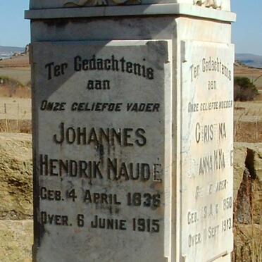 NAUDE Johannes Hendrik 1836-1915