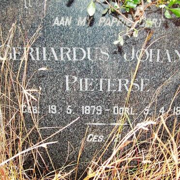 PIETERSE Gerhardus Johannes 1879-1856