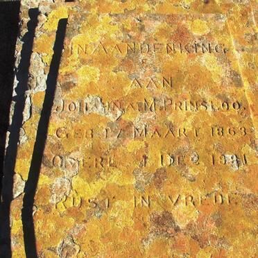 PRINSLOO Johanna M. 1863-1881