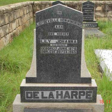 HARPE Lily Johanna, de la nee VAN REENEN 1876-1965