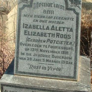 ROOS Izabella Aletta Elizabeth nee POTGIETER -1918
