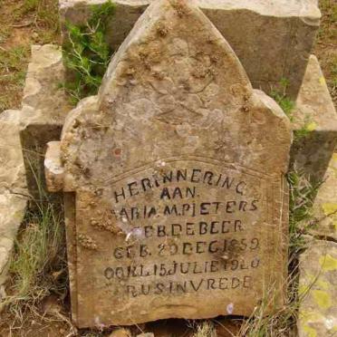 Free State, BETHLEHEM district, Kromdraai farm, cemetery