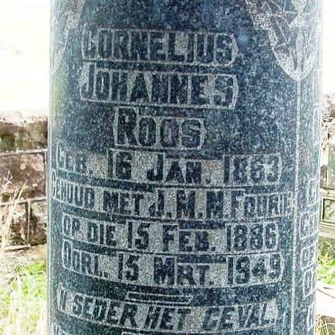 ROOS Cornelius Johannes 1863-1949