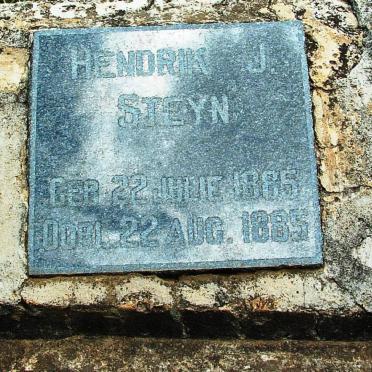 Free State, BETHLEHEM district, Slabberts, Steynsburg 88, farm cemetery