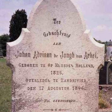 ARKEL Johan Adriaan de Jongh, van 1825-1896
