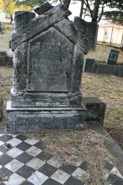 BLOEMHOF Agatha Hermina Alice nee LEACH 1889-1937