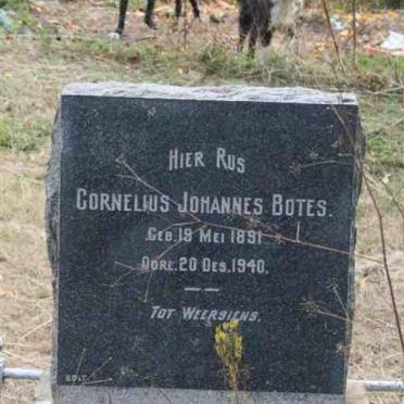 BOTES Cornelius Johannes 1891-1940