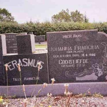 ERASMUS Johanna Francina nee VILJOEN 1918-1986