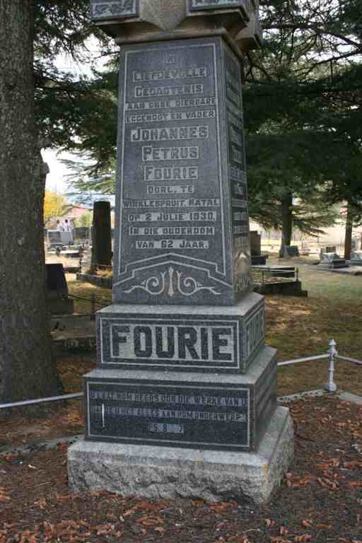 FOURIE Johannes Petrus -1930 &amp; Aletta Maria DE JAGER -1948