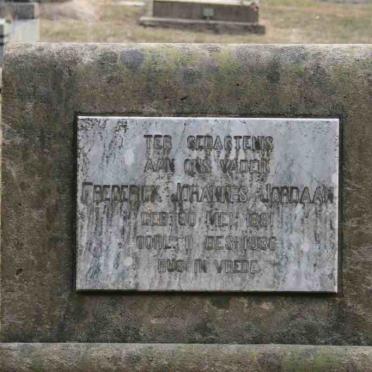 JORDAAN Frederick Johannes 1881-1936