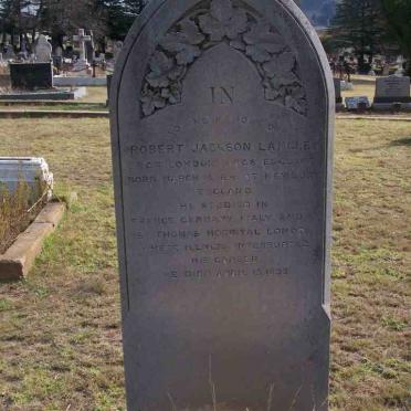 LANGLEY Robert Jackson 1856-1892