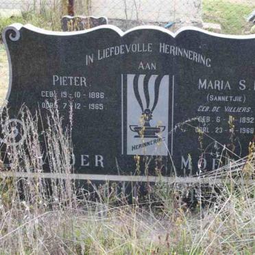 MULLER Pieter 1886-1965 &amp; Maria S.L. DE VILLIERS 1892-1968