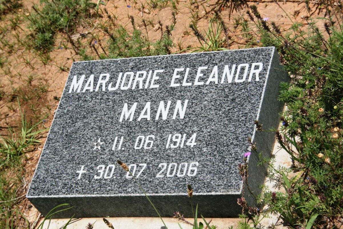 MANN Marjorie Eleanor 1914-2006