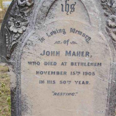 MAHER John -1905