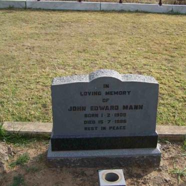 MANN John Edward 1909-1986