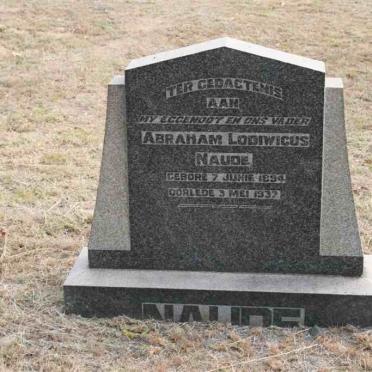 NAUDE Abraham Lodiwicus 1894-1937