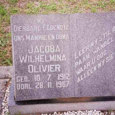 OLIVIER Jacoba Wilhelmina 1912-1967