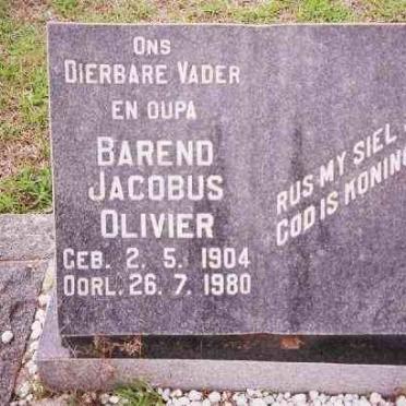 OLIVIER Barend Jacobus 1904-1980