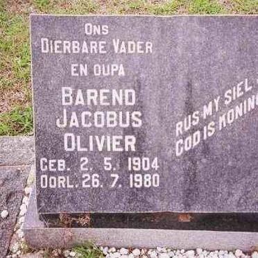 OLIVIER Barend Jacobus 1904-1980