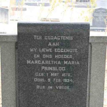 PRINSLOO Margaretha Maria 1876-1934