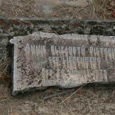 PISTORIUS Annie Elizabeth nee LIEBENBERG 1879-