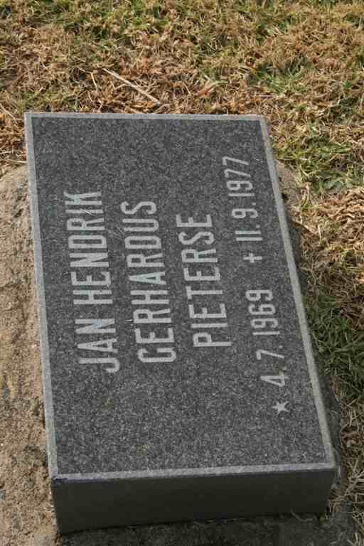 PIETERSE Jan Hendrik Gerhardus 1969-1977