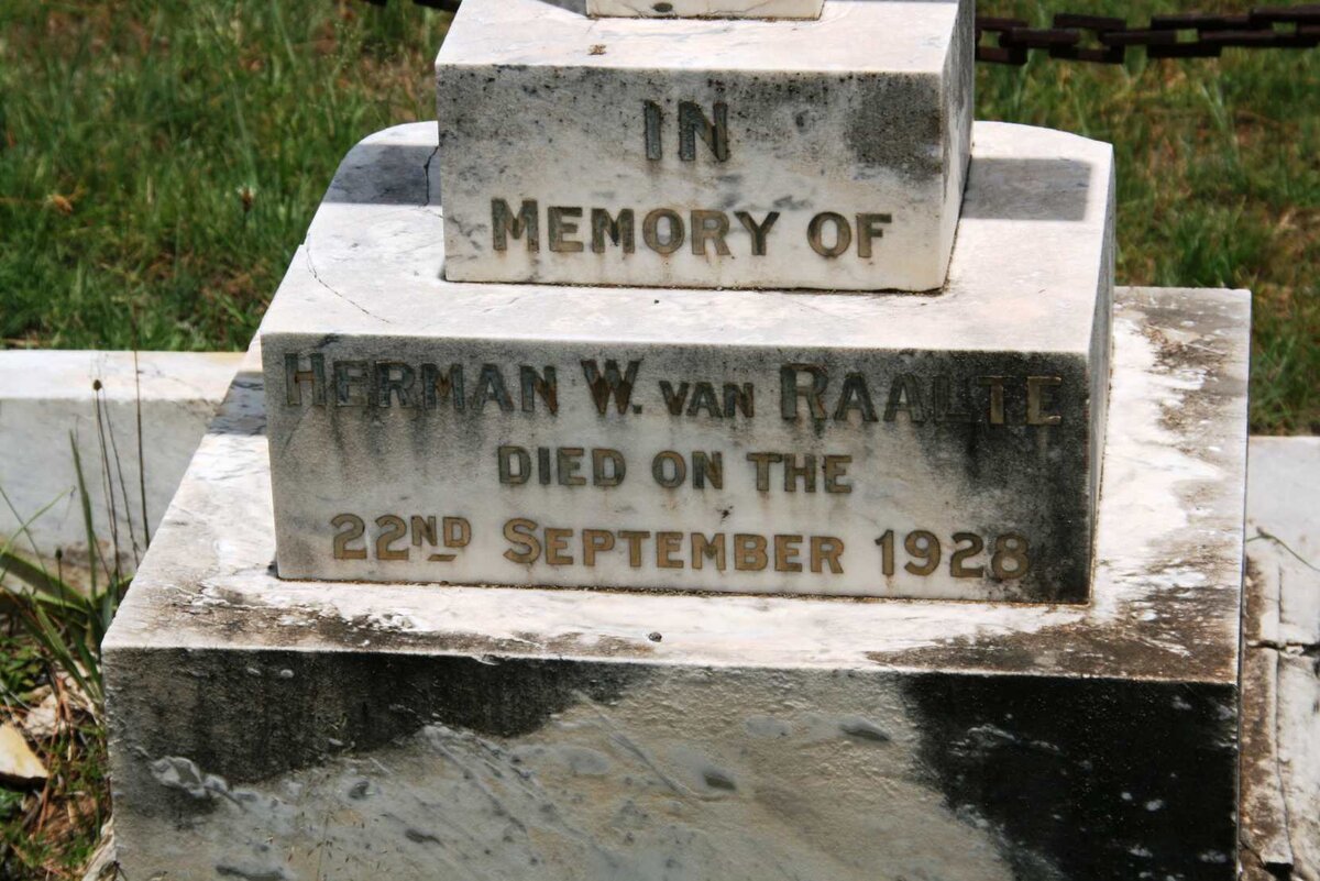 RAALTE Herman W., van -1928