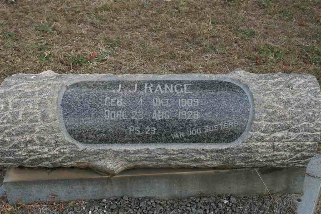 RANGE J.J. 1909-1928