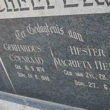 SCHEEPERS Gerhardus Coenraad 1874-1949 &amp; Hester Magrieta Helena 1882-1966