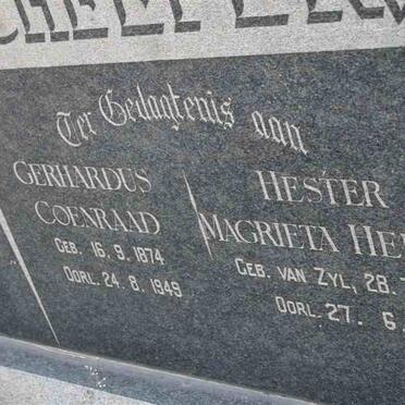 SCHEEPERS Gerhardus Coenraad 1874-1949 &amp; Hester Magrieta Helena 1882-1966