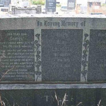 TYLER George -1942 :: TYLER Matthew Alexander Sydney 1884-1967 &amp; Mary Anne Elizabeth nee ROBERTS 1889-1981 