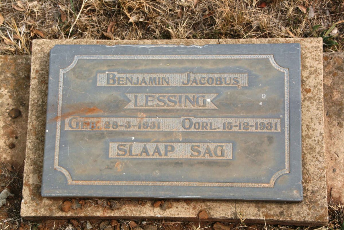 LESSING Benjamin Jacobus 1931-1931