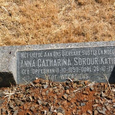 SOROUR Anna Catharina nee OPPERMAN 1890-1918